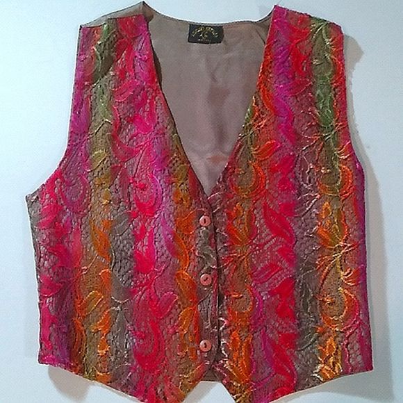 Vintage by added extras polyester lace in the front vest - Picture 1 of 3